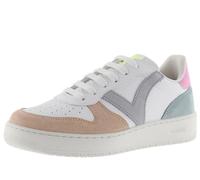 Victoria Zapatillas Madrid 1258246 Efecto piel y piezas serraje Multicolor Rosa Mujer 39