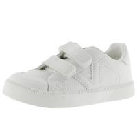 victoria Zapatillas Unisex Oliver Barefoot Efecto Piel Monocromo & Tiras Adherentes 1356100 para Niños Blanco 29