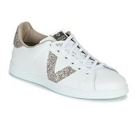 Victoria Zapatillas TENIS PIEL GLITTER in Blanco 40