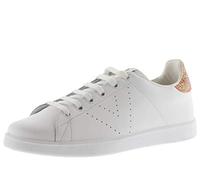 victoria Zapatillas Tenis Piel & Trasera Glitter & Logotipo Perforado 1125104 para Mujer Naranja 41