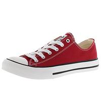 victoria Zapatillas Unisex Tribu Lona & Puntera De Goma 106550 para Niños Carmin 32