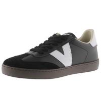 victoria Zapatillas Unisex Berlín Ciclista Efecto Piel & Piezas En Contraste & Suela Chocolate 1126186 para Adulto Negro 42