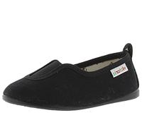 victoria Zapatillas Unisex Gimnasia Lona & Elástico Central & Suela Al Tono 104857 para Niños Negro 23