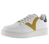 victoria Zapatillas Unisex Madrid Efecto Piel & Piezas Color En Contraste & Puntera Perforada 1258201 para Adulto Mostaza 37