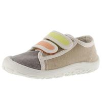 victoria Zapatillas Unisex Respetuosas Barefoot Bosco Lona & Tiras Adherentes & Ribete En Contraste 1370115 para Niños Beige 34