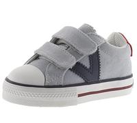 Victoria Zapatillas Tribu 1065163 Lona, logotipo en contraste, tiras adherentes para niños Gris 24