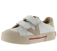 victoria Zapatillas Unisex Tribu Minimalista Efecto Piel Perforada & Tiras Adherentes & Horma Ancha 1355102 para Niños Beige 25
