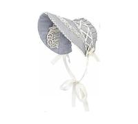 Victorian bonnet with lace for women tea party costume