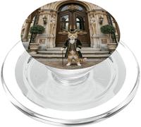 Victorian Cat Manor Entrada Elegante Diseño de Escena clásica PopSockets PopGrip para MagSafe