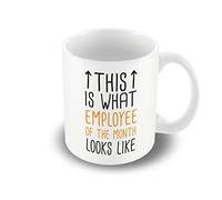 Victorian Printing Co - This is What Employee of The Month Looks Like - Taza impresa, cerámica, 11 onzas líquidas