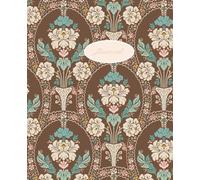 "Victorian Romance Journal" A Vintage Inspired Writing Notebook for Fans of Historical romantic novels and Period drama: feminine preppy style floral damask cover, 110 pages, dot lined