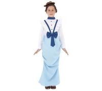 Victorian School Girl Día Del Libro Disfraz Pobre Niña Criada Edad 4-12
