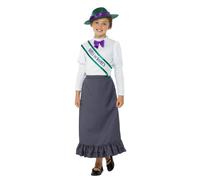 Victorian School Girl Día Del Libro Disfraz Pobre Niña Criada Edad 4-12