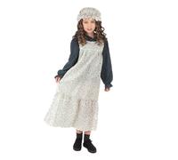 Victoriano Tudor Girl Día Del Libro Pobre Mucama Disfraz Niña Niños Edad 3-13