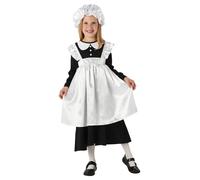 Victoriano Tudor Girl Día Del Libro Pobre Mucama Disfraz Niña Niños Edad 3-13