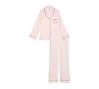 Victoria's Secret Conjunto de pijama largo de satén, ropa de dormir para mujer (XS-XXL), 134045 Iconicstrpe C693 Pretty