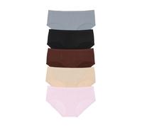 Victoria's Secret PINK - Ropa interior hipster sin costuras para mujer, cobertura moderada, paquete múltiple (XS-XXL), Brown Basic, XL