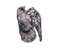 Victoria's Secret Sudadera con capucha de algodón rosa de gran tamaño, con purpurina, color teñido anudado, brillante, talla XS, Teñido anudado, XS