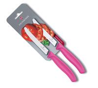 Victorinox 2 Cuchillos para Tomate Y Cuchillos De Mesa Swiss Classic Rosa Inox