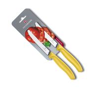 Victorinox 2 Cuchillos Tiene Tomates Y De Mesa Suizo Clásico -Jaune-6.7836.L118B