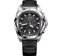 Victorinox I.N.O.X Chrono Ø 43 mm Reloj de Pulsera de Hombre, Swiss Made, Cuarzo analógico, Sumergible hasta 200 m, Pulsera de Caucho, Negro