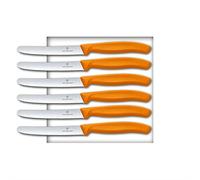Victorinox 6 cuchillos de mesa Swiss Classic (6 unidades, naranja)
