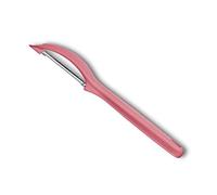 Victorinox, 7.6075.12 Kitchen Utensils, pelador universal, hoja extra afilada, microdentado, mango de plástico resistente, rojo claro, fabricado en Suiza, apto para lavavajillas