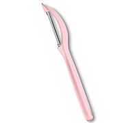 Victorinox, 7.6075.52 Kitchen Utensils, Pelador universal, hoja extra afilada, microdentado, mango de plástico resistente, color rosa, fabricado en Suiza, apto para lavavajillas