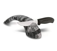 Victorinox Afilador de cuchillos con rodillos cerámicos para uso doméstico, 2 etapas, manejo seguro, para diestros y zurdos