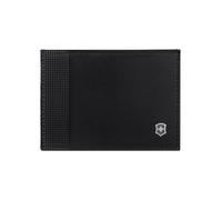Victorinox Altius Alox Slim Card Case, Tarjetero de Piel con protección RFID, Mujer/Hombre, con Compartimentos para Tarjetas y Compartimentos Laterales, Negro