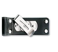 Victorinox Belt Pouch Leather, Black, with Rotating Belt Clip