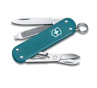 Victorinox Classic SD Alox, Navaja Multiuso Suiza, Cuchillo bolsillo, Regalo, 5 Funciones, Hoja pequeña, Lima de uñas