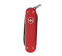 Victorinox Classic SD Alox Navaja Suiza, Cuchillo de Bolsillo, 5 Funciones | Herramienta compacta con tijeras y lima para EDC, 58 mm, cachas de aluminio resistentes, Sweet Berry, Swiss Made