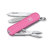 Victorinox, Classic SD, Navaja Multiuso Suiza, Cuchillo bolsillo, Regalo, 7 Funciones, Hoja pequeña, Lima de uñas, Rosa