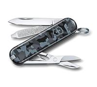 Victorinox Classic SD Navaja Suiza de Bolsillo, 7 Funciones, Camuflaje | Multiuso con tijeras, lima y destornillador para uso diario y camping. Medidas de 58 mm y peso de 21 g. Swiss Made