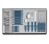 Victorinox - Cubertería Suizo Moderno,24 Piezas - Cornflower-Blue -