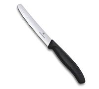 Victorinox Cuchillo, Acero Inoxidable, Negro, Mediano