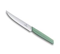 Victorinox - Cuchillo Carne Dentado 12cm Suizo Moderno - Verde Pastel -