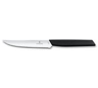 Victorinox - Cuchillo De Carne Dentado 12cm Swiss Modern - Negro - 6.9003.12W