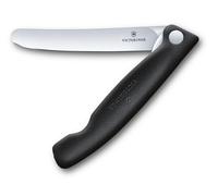 Victorinox - Cuchillo De Oficina Plegable Swissclassic Negro Hoja Liso -