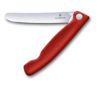 Victorinox - Cuchillo De Oficina Plegable Swissclassic Rojo Hoja Liso -