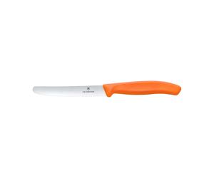 Victorinox Cuchillo dentado para salchichas/tomates Swiss Classic 11 cm Naranja