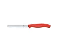 Victorinox Cuchillo dentado para salchichas/tomates Swiss Classic 11 cm Rojo