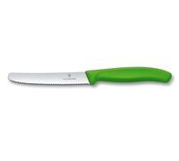 Victorinox - Cuchillo Para Tomates Y de Mesa Suizo Clásico - Verde - 6.7836.L114