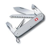 Victorinox - Cuchillo Suizo Farmer Alox Plata 9 Funciones - 0.8241.26