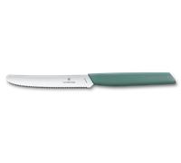 Victorinox - Cuchillo Tomate Dentado 11cm Suizo Moderno - Verde Sage -