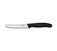Victorinox Cuchillo tomatero / de salchicha Swiss Classic 11 cm negro