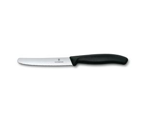 Victorinox Cuchillo tomatero / de salchicha Swiss Classic 11 cm negro