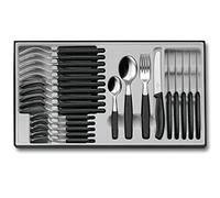 Victorinox Cuchillos, Set de mesa Swiss Classic, 24 piezas, Apto para lavavajillas, Acero inoxidable, Fabricado en Suiza