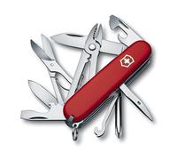 Victorinox Deluxe Tinker, Swiss Army Knife, Navaja suiza con 17 funciones, incluyendo destornillador Phillips, alicates combinados y tijeras, color rojo